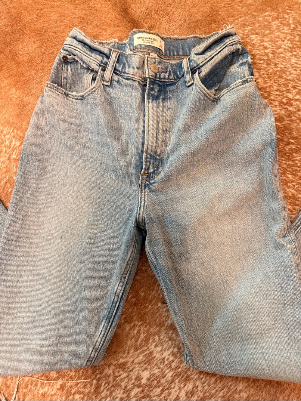Abercrombie & Fitch Curve Love Split Hem Ultra High Rise Skinny Jeans 4 or 27! - Picture 2 of 7